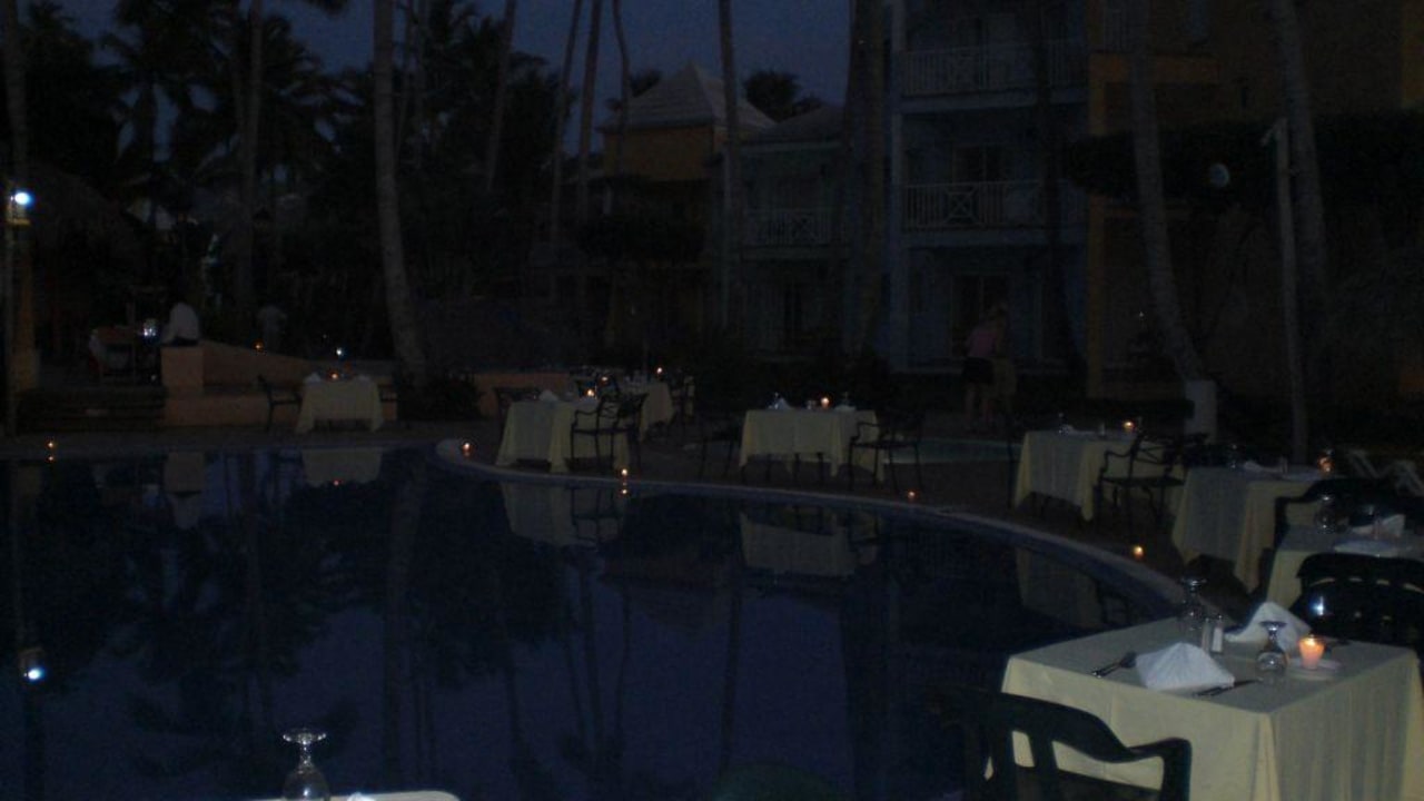 Galadiner am Pool Hotel Bahia Estela Caribe