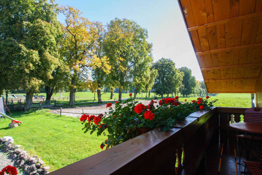 Ausblick aus der Kronbergwohnung Bauernhof Zum Mesner