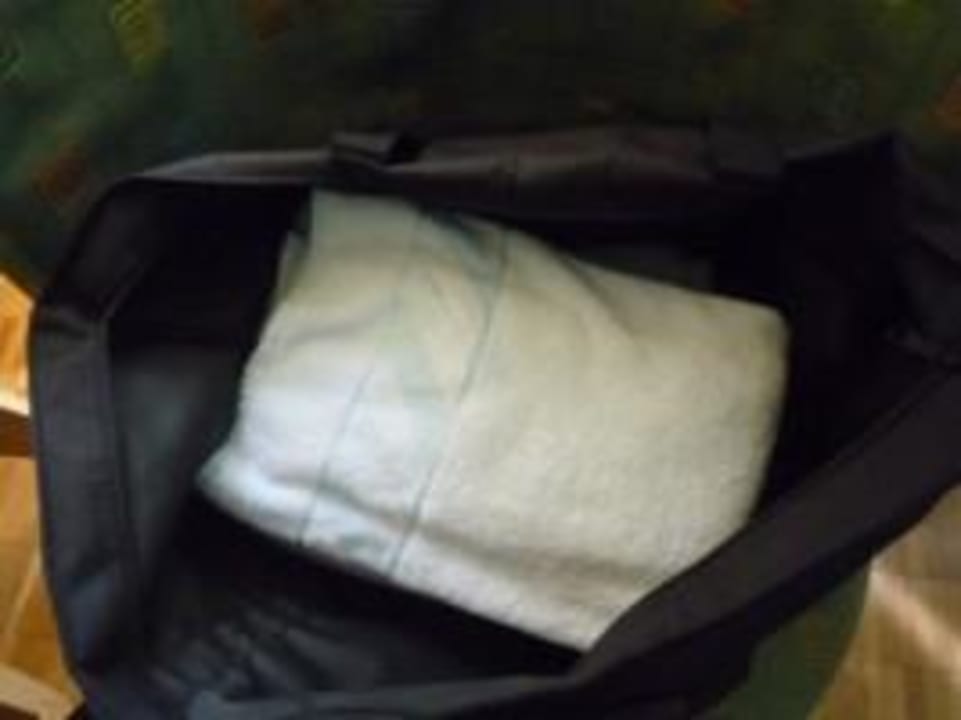 Badetasche mit Handtücher, Bademantel Rogner Bad Blumau