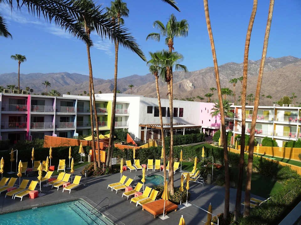 Berge, Palmen, Pool Joie de Vivre Hotel The Saguaro Palm Springs