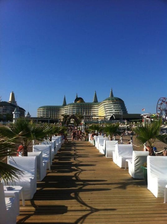 Ausblick vom Strand aus Hotel Delphin Imperial