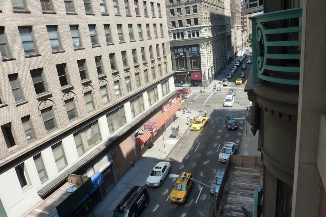 Blick aus dem Fenster Hotel Wolcott