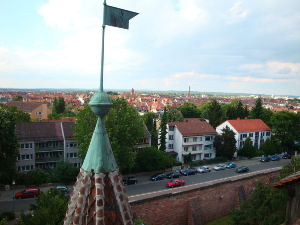 Ausblick von unserem Zimmer Nr. 512 Jugendherberge Nürnberg