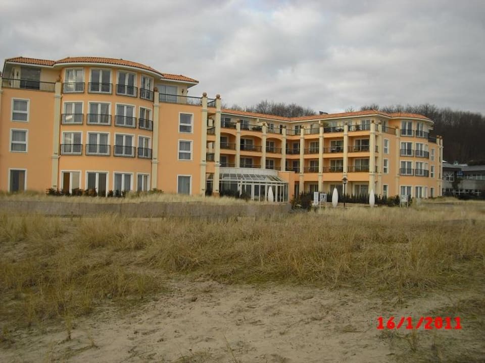 Blick vom Strand Hotel Gran Belveder