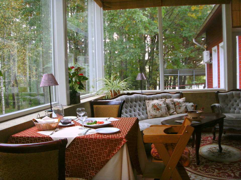 Frühstücksraum Hotel Kernaves Bajoryne