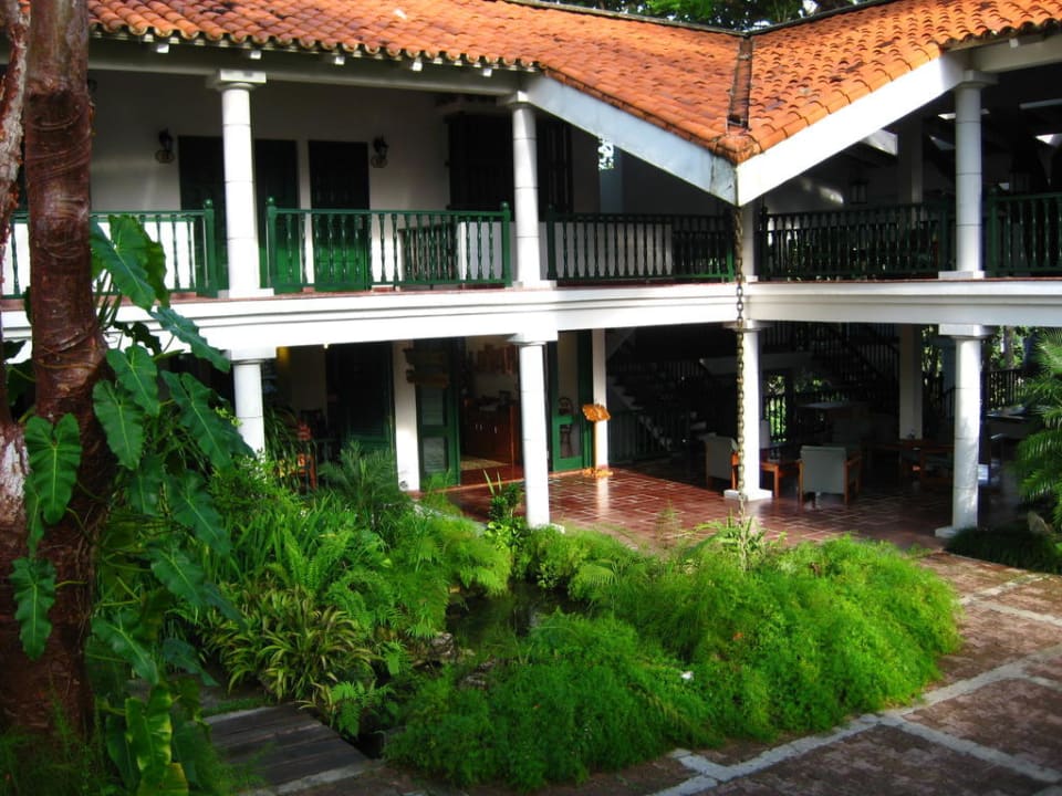 Blick auf den Eingangsbereich Hotel Moka