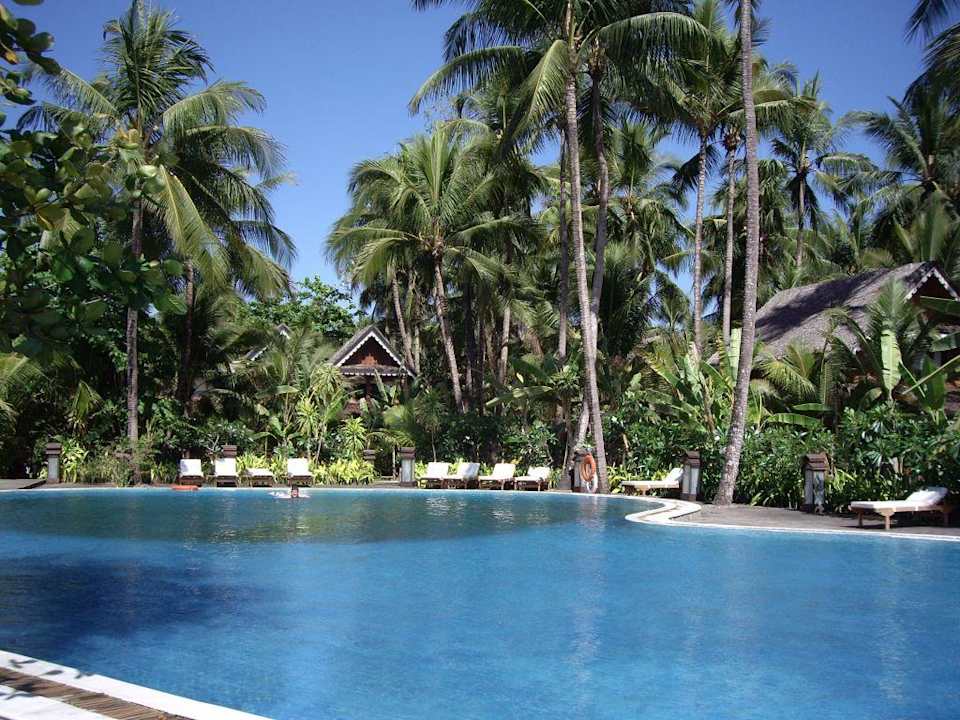 Pool im tropischen Garten Hotel Sandoway Resort