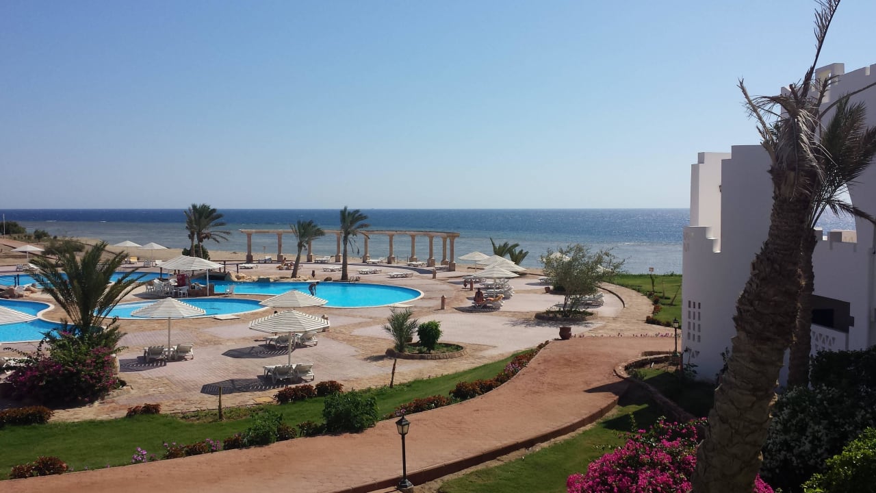 Ausblick vom Zimmereingang Three Corners Equinox Beach Resort