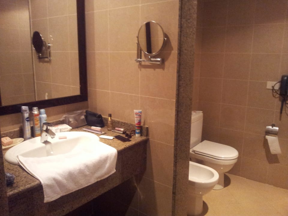 Waschbecken, 2 Spiegel, Fön, Bidet, Toilette,Telefon Stella Garden Resort & Spa, Makadi Bay