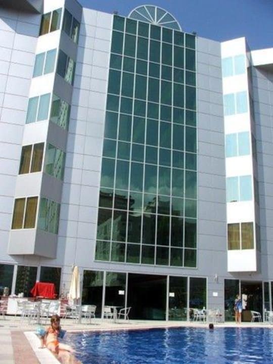 Widok z basenu Hotel Ares