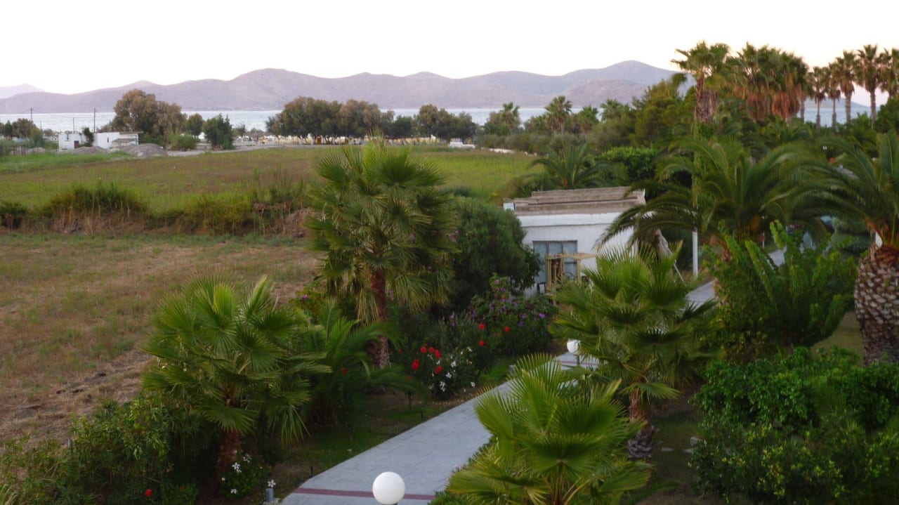 Blick vom Zimmereingang Hotel Tigaki Beach