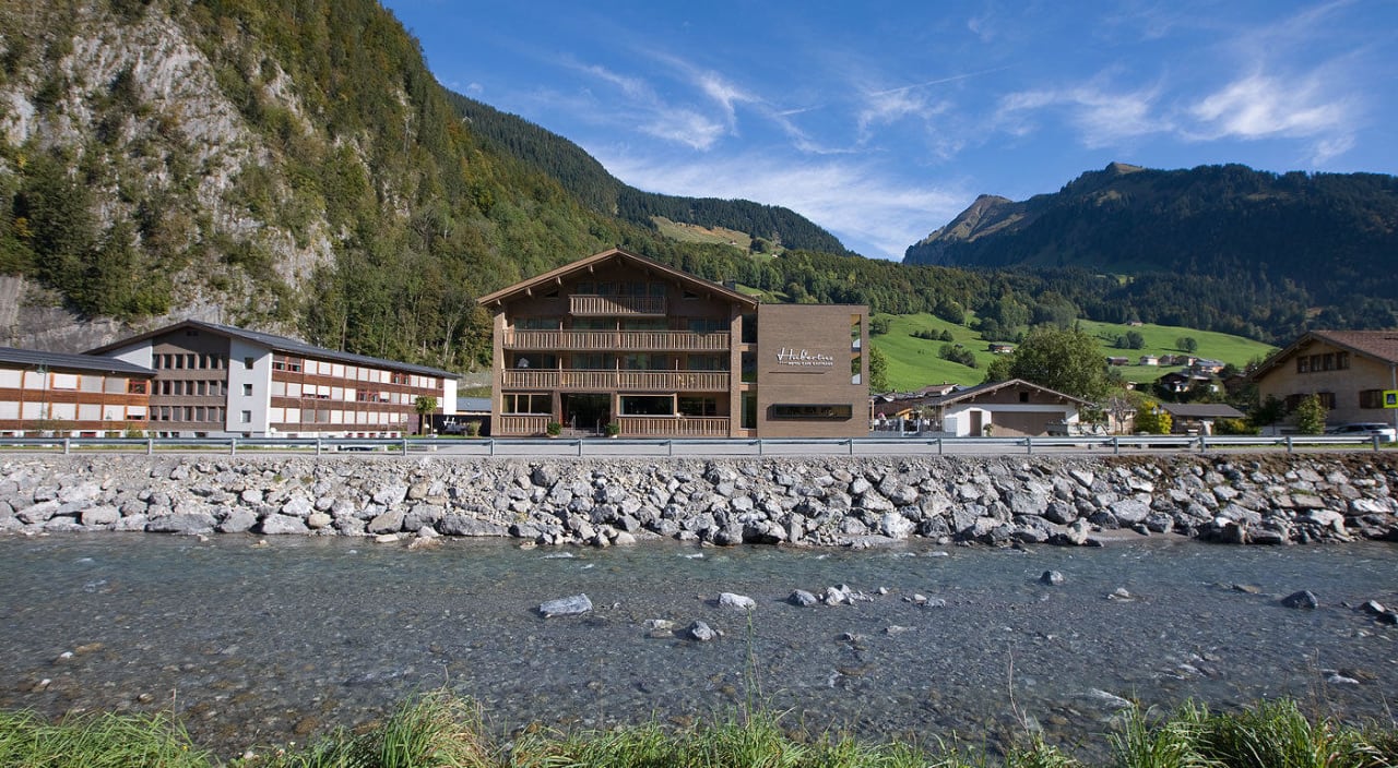 Hotel Café Gasthaus Hubertus in Au - Aussenansicht Hubertus Hotel - Café - Gasthaus