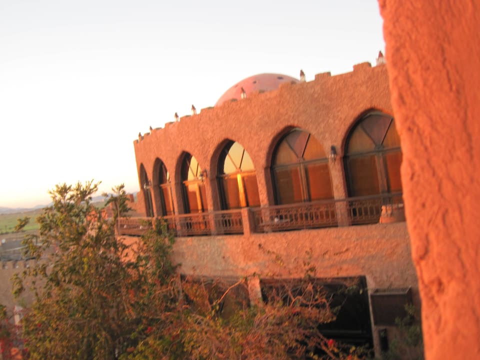Abendsonne auf das Hamam Hotel Kasbah Le Mirage