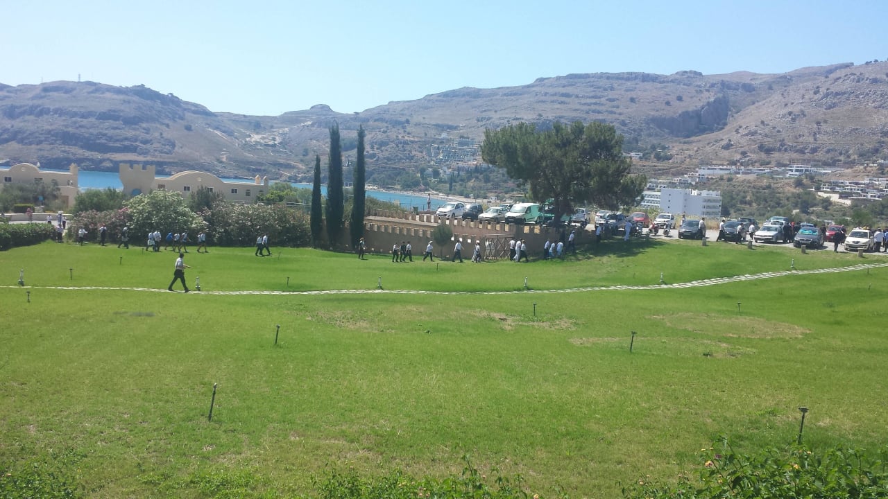 Feueralarm Übung/ klappte einwandfrei  Lindos Royal Resort