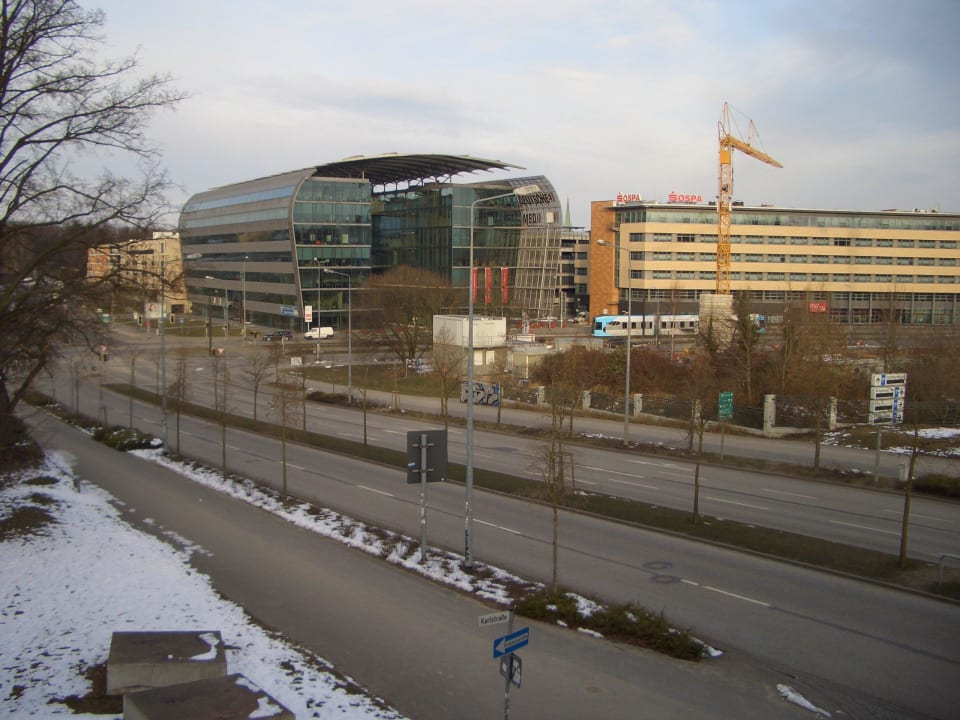 Blick Richtung Straße Hotel GreifenNest