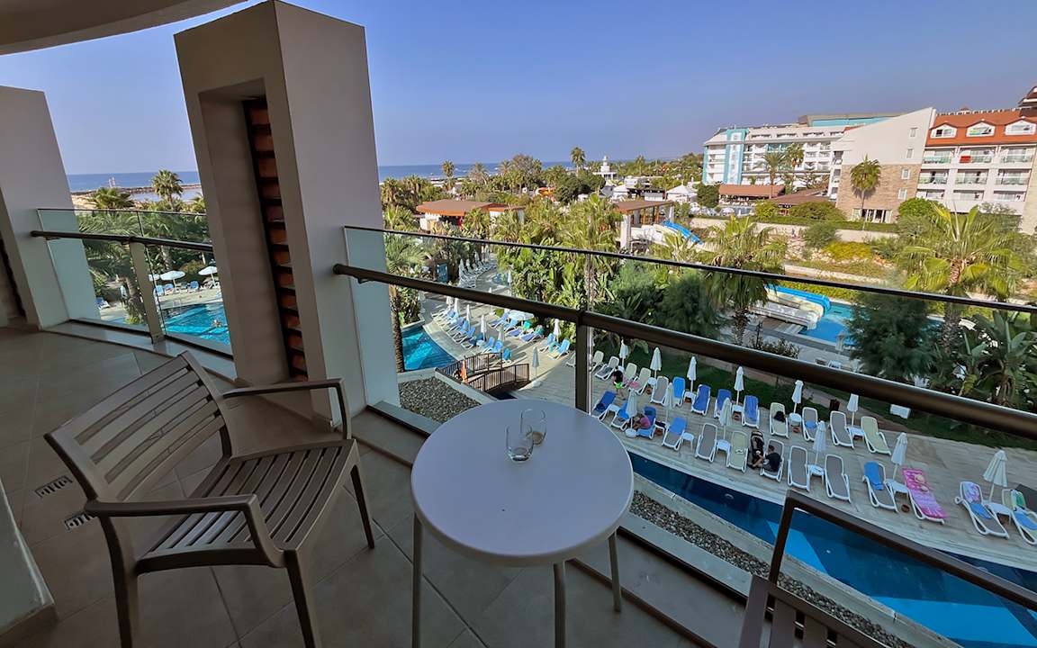 Ausblick Sunis Evren Beach Resort Hotel & Spa