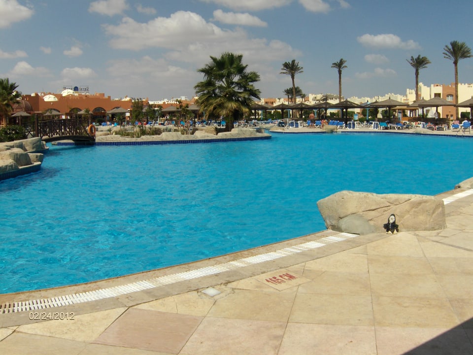 Main pool - freezing SUNRISE Royal Makadi Resort