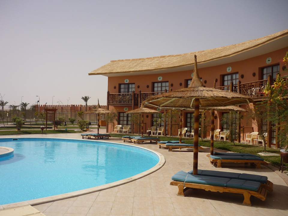 Unser kleiner "Privatpool" Pickalbatros Jungle Aqua Park Resort - Neverland Hurghada