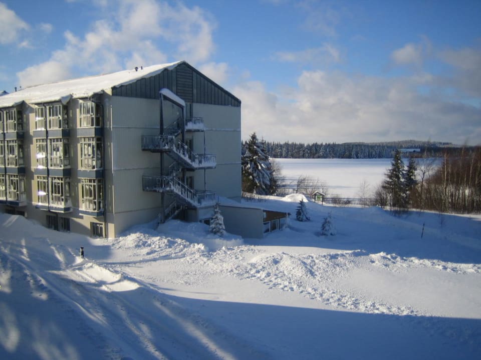 Blick zum Galgenteich Gesundheitszentrum Raupennest
