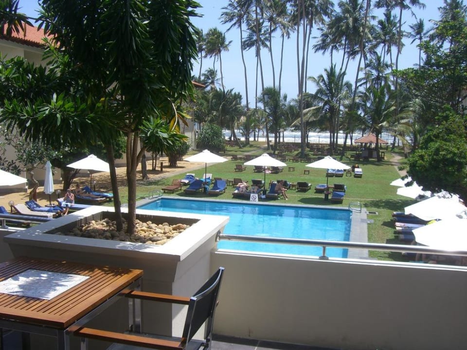 Blick von der Essensterrasse  Mermaid Hotel & Club