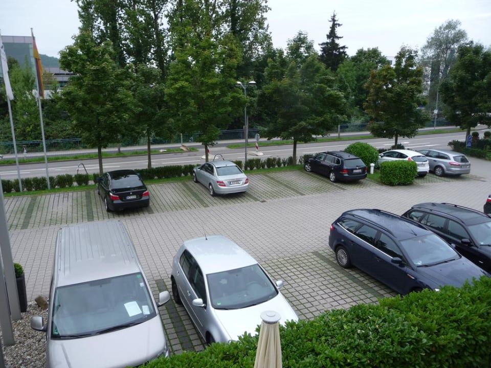 Ausblick auf Parkplatz Hotel Watthalden