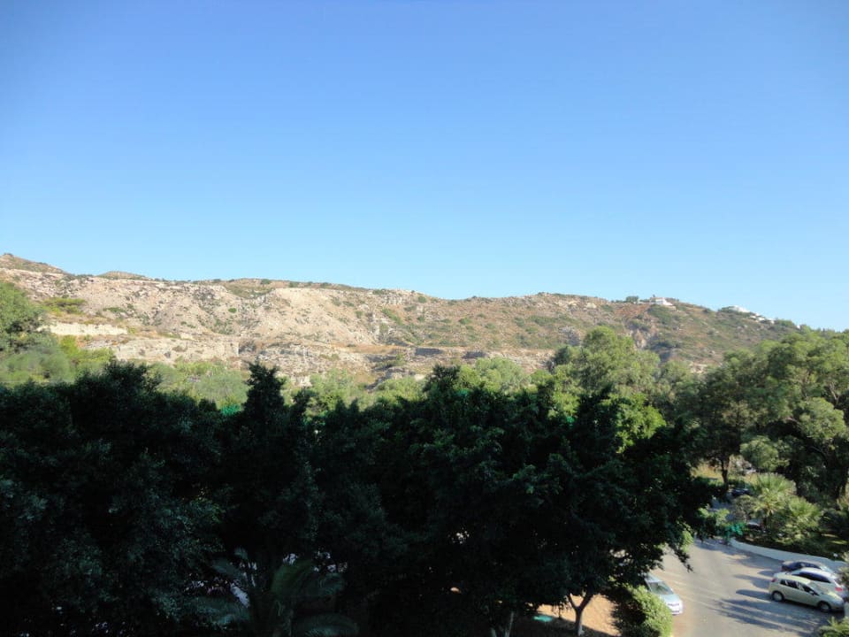 Ausblick aus dem Zimmer (Landseite) Hotel Calypso Beach