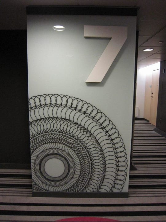 Lift lobby on 7th floor Hotel Scandic Tampere Station