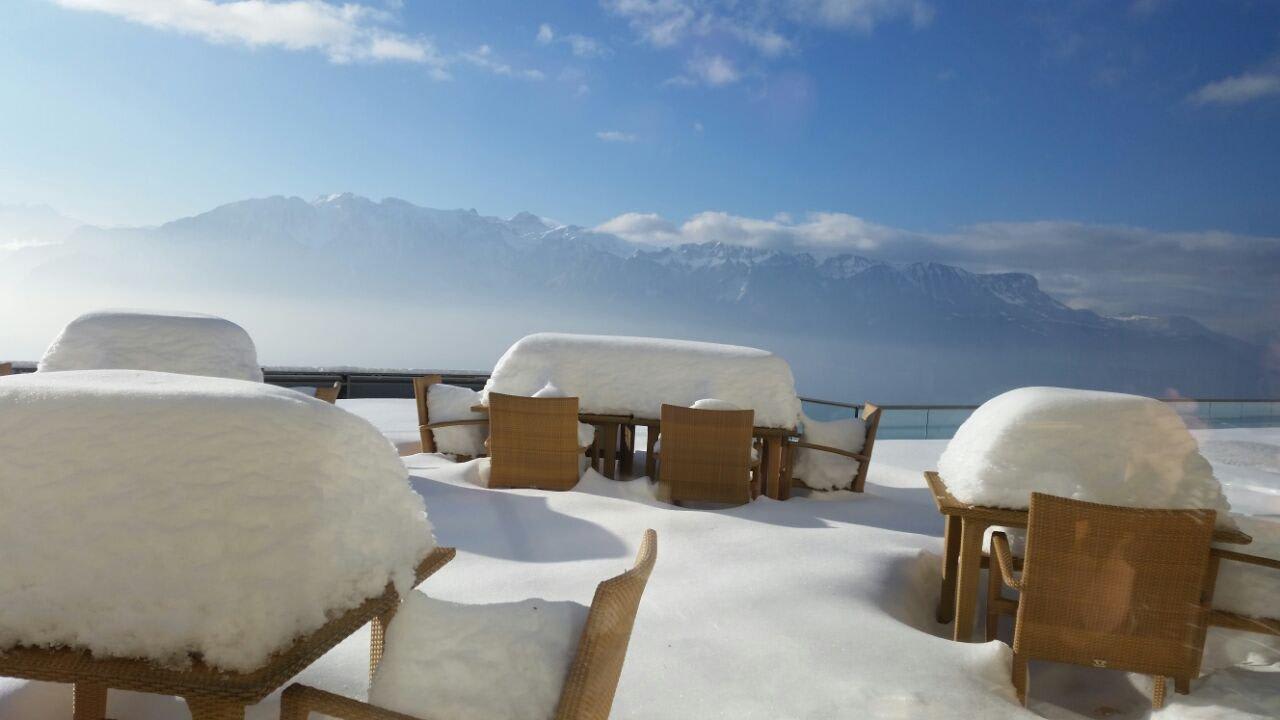 Ausblick vom Frühstücksrestaurant Le Mirador Resort & Spa