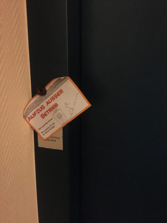 Fahrstuhl defekt Hotel Atrium Mainz