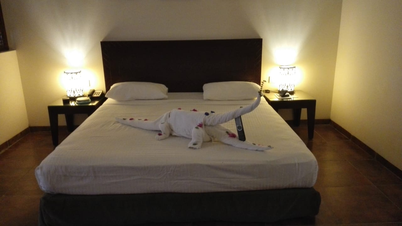 Eine von vielen phantasievollen Handtuchfiguren! Gemma Resort