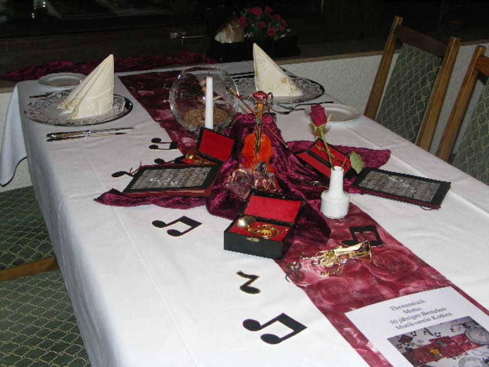 Tischdekoration Hotel Zur Mühle