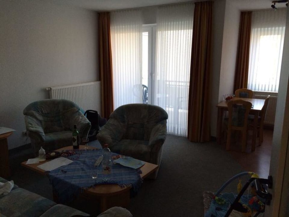 Wohnzimmer  Appartmenthaus Strandruh