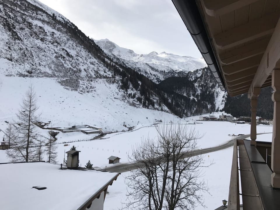 Blick auf den Gletscher Hotel Garni Tuxerstübl