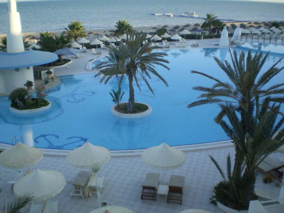 Abends im Schatten vom Hotel  Hotel Bravo Djerba