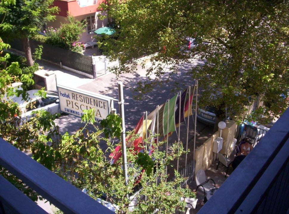 Vue de la terrasse de la chambre Hotel Residence