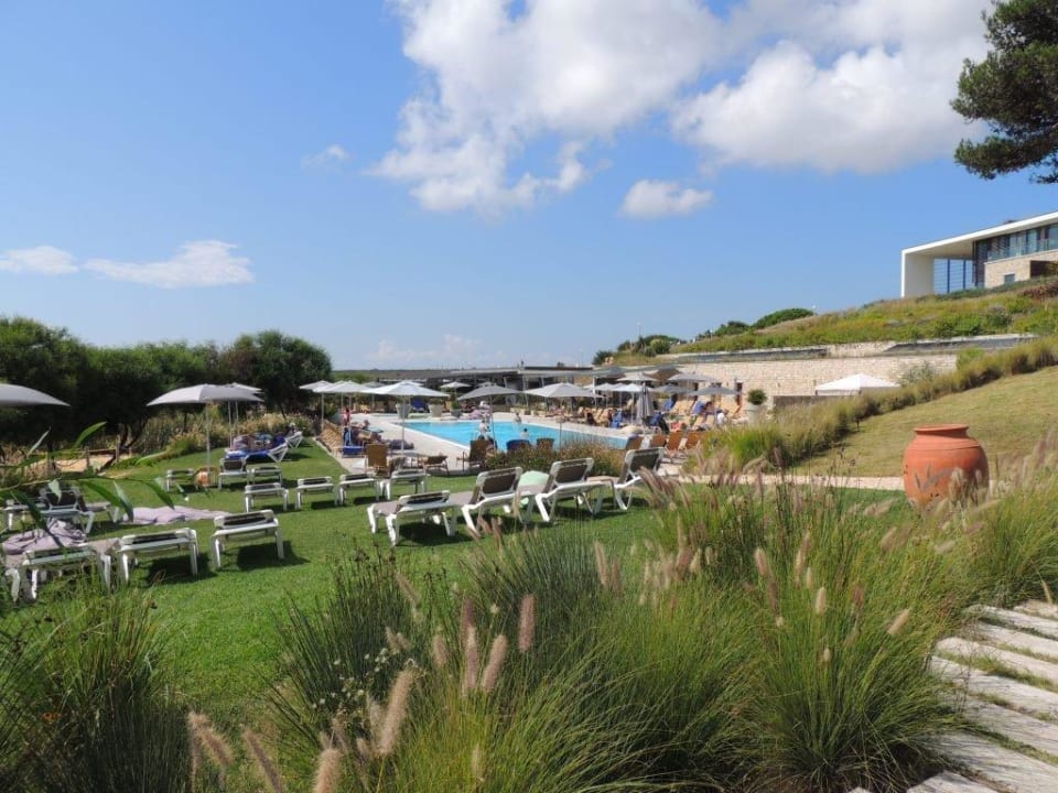 Beachpool unterhalb der Rezeption Martinhal Sagres Beach Family Resort Hotel