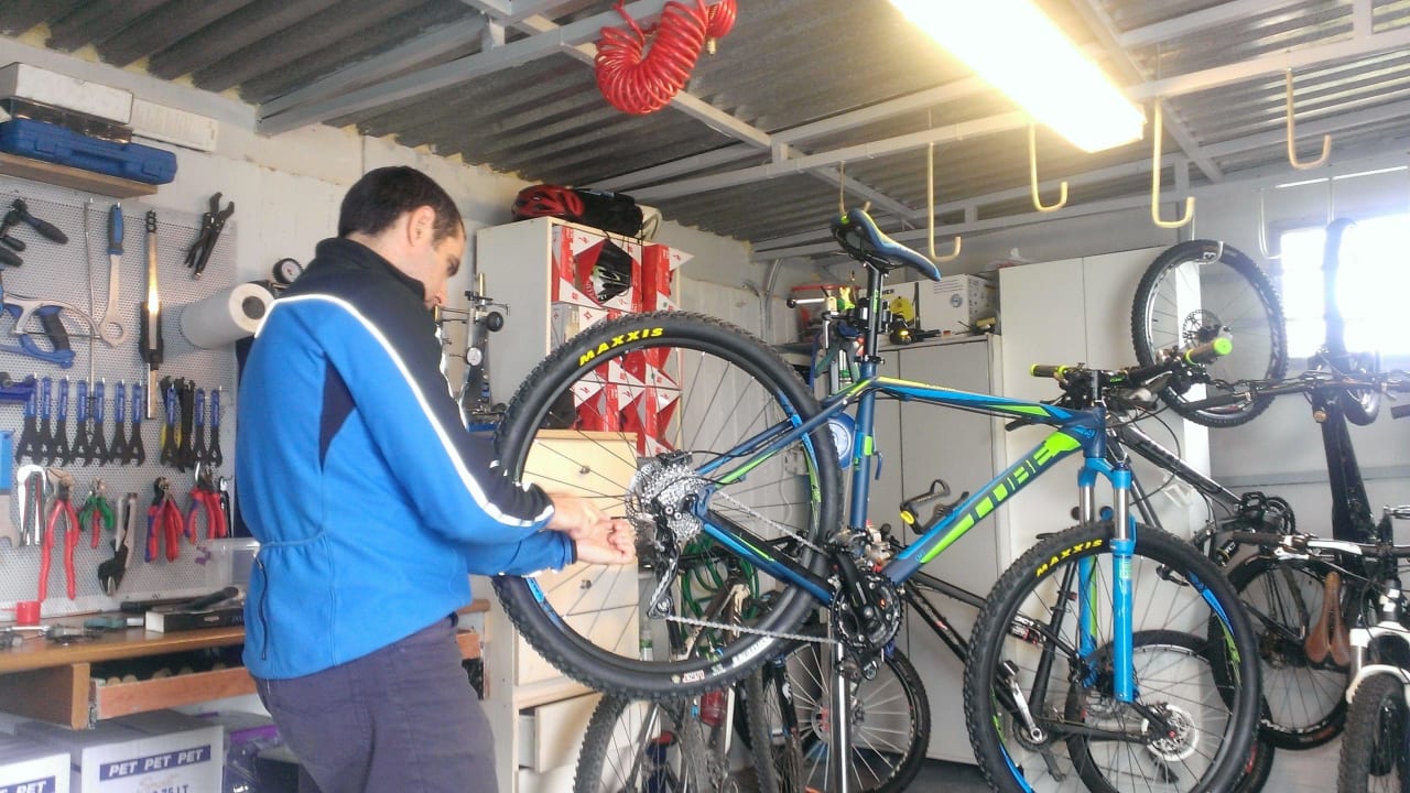Werkstatt vom Bike Center  Lyttos Beach Hotel