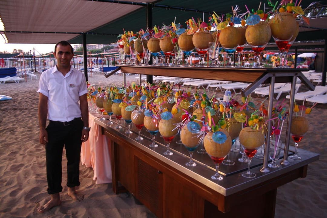 Ibrahim bei der Beachparty Side Sun Hotel