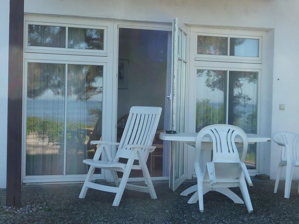 Blick von der Terrasse, App. 10 Hotel am Fischerstrand