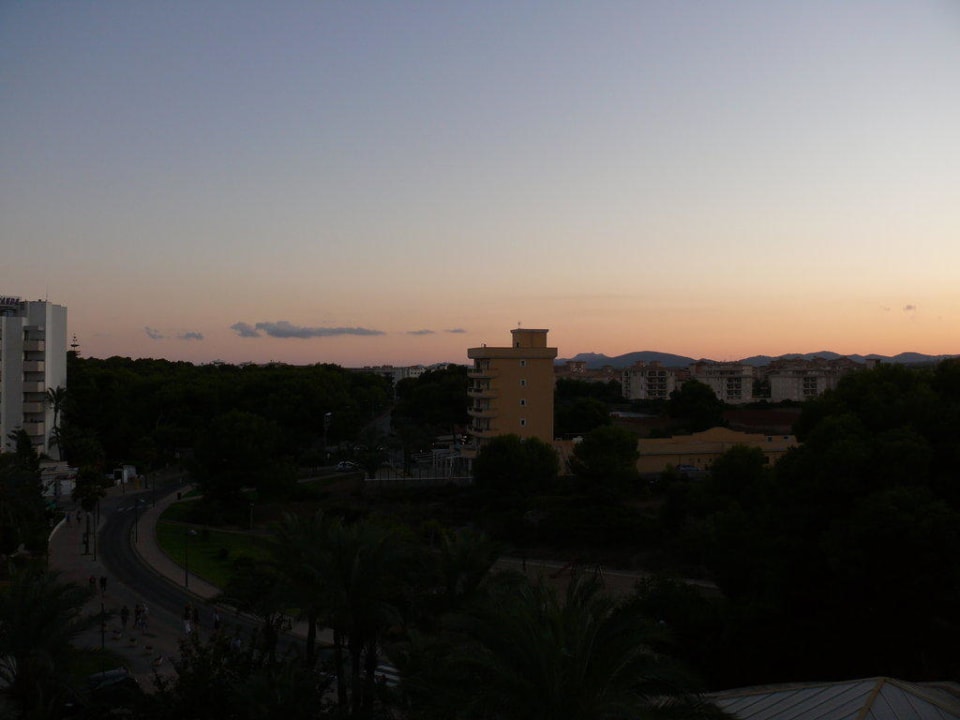 Aussicht Zimmer 414 landeinwärts Hipotels Hipocampo Playa
