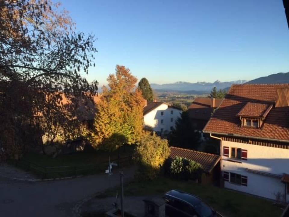 Blick vom Balkon Hotel Rose