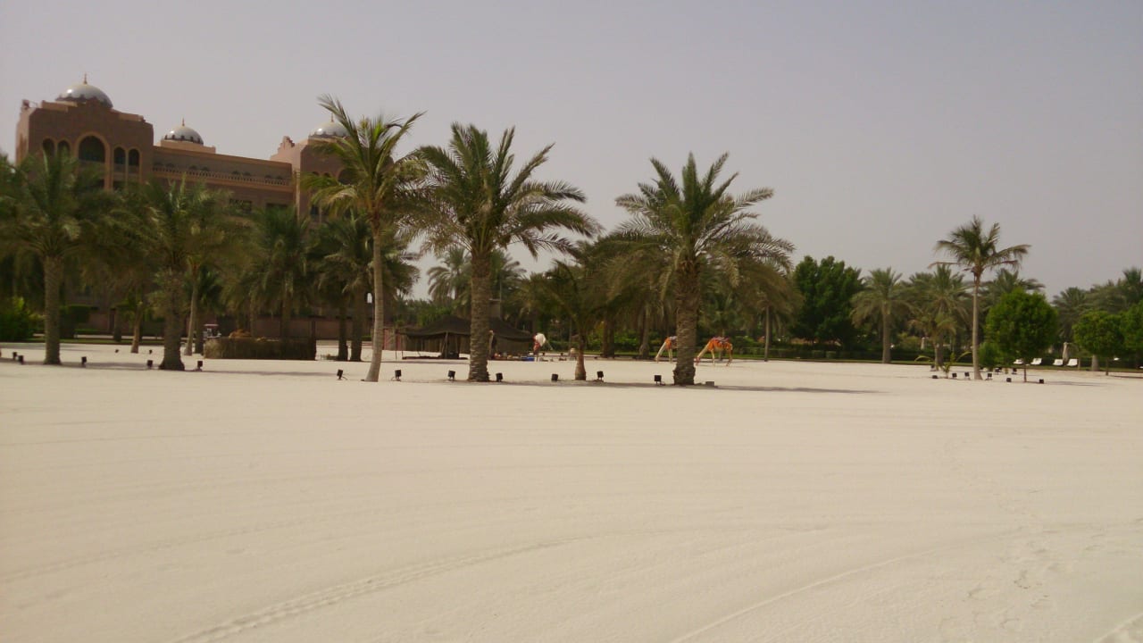 Weisser Sand wohin man blickt Emirates Palace Mandarin Oriental