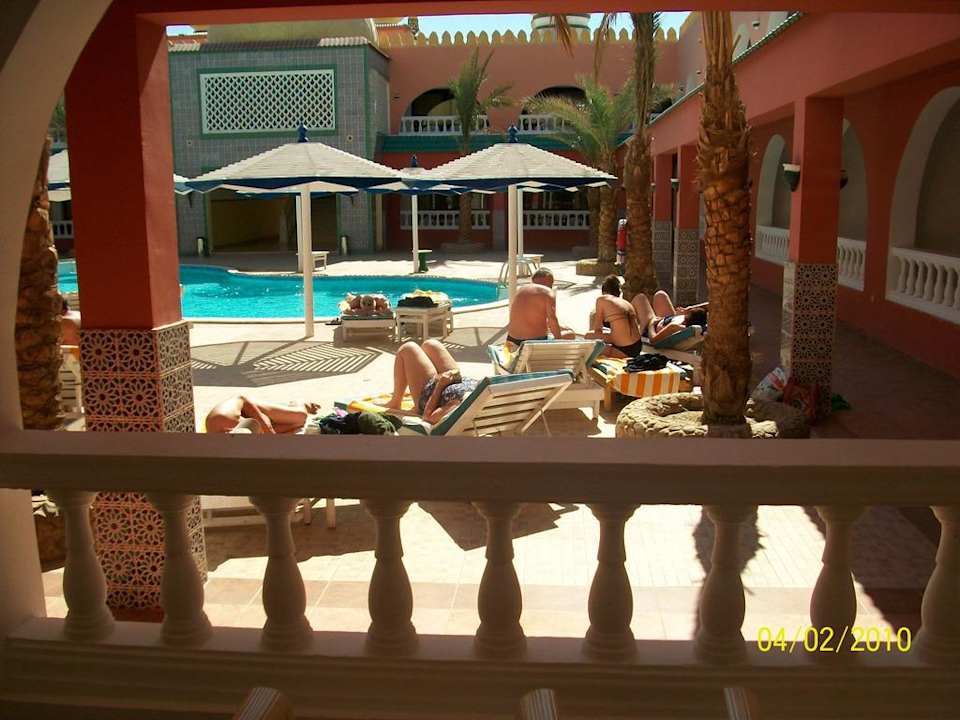 Blick auf Pool Pickalbatros Alf Leila Wa Leila Resort - Neverland Hurghada