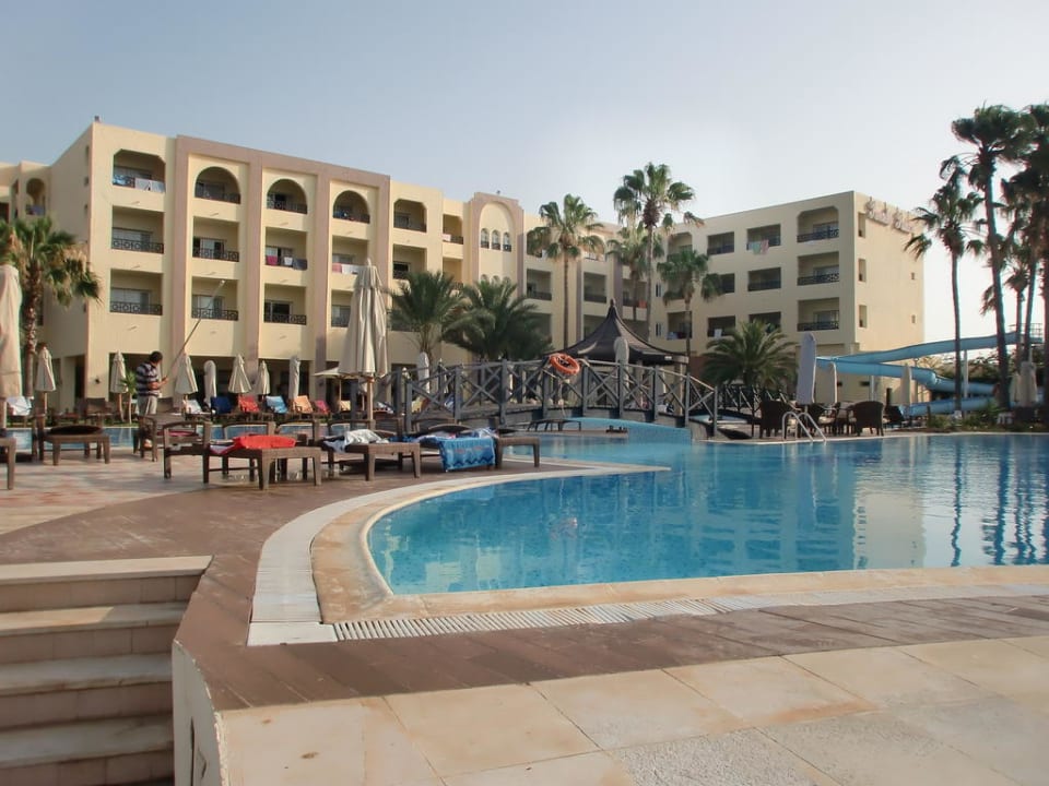 Blick vom Pool Hotel Paradis Palace