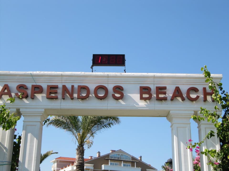 Eingang vom Strand Trendy Aspendos Beach Hotel