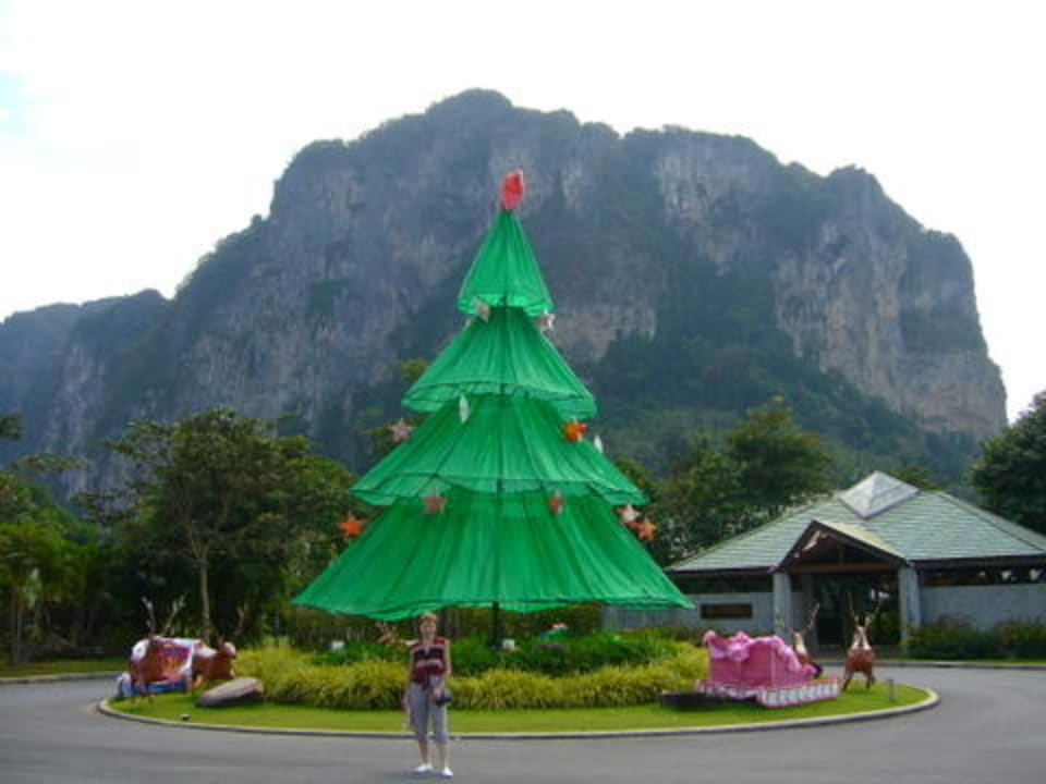 Перед входом в отель Peace Laguna Resort and Spa