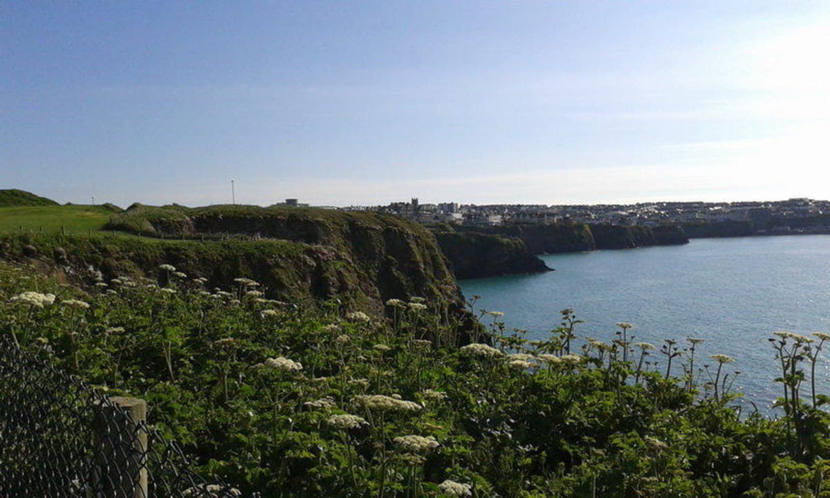 Steilküste gegenüber vom Hotel Hotel Bristol