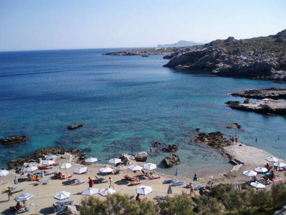 Hoteleigener Badestrand Hotel Kalithea Horizon Royal