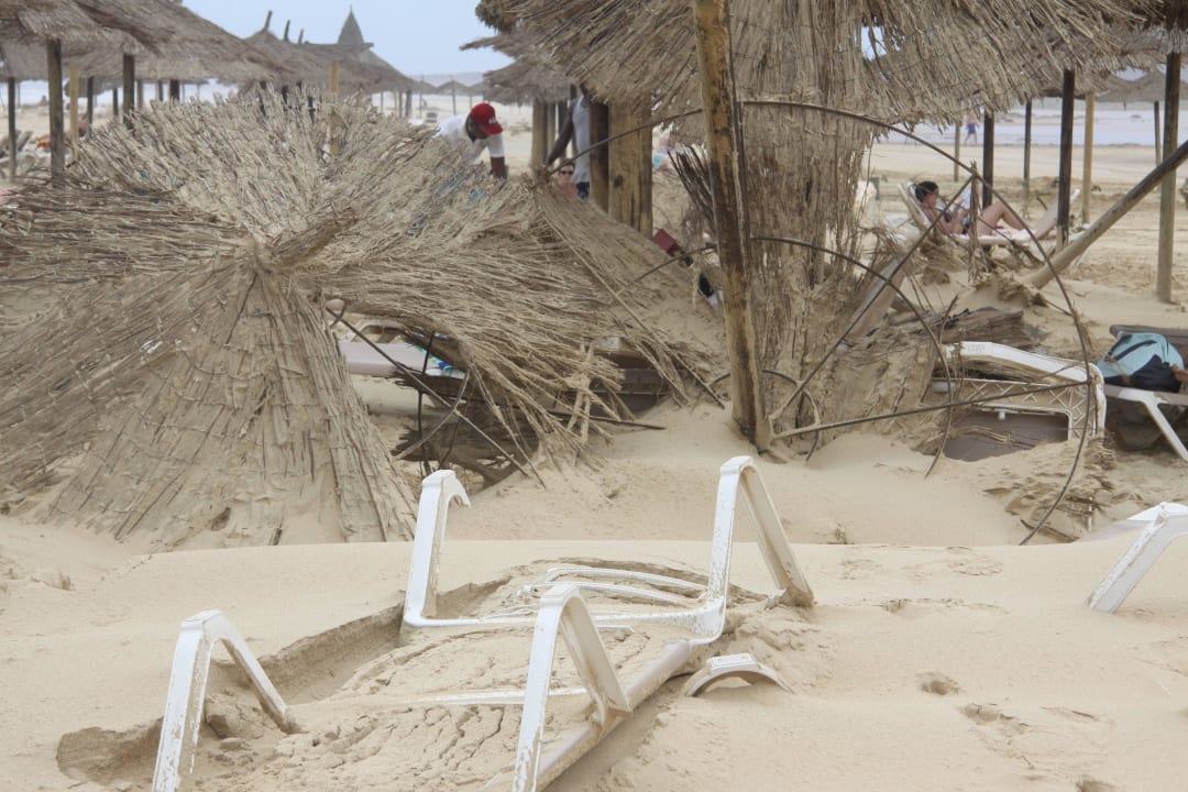 Nach dem Hurrikan Hotel Riu Touareg