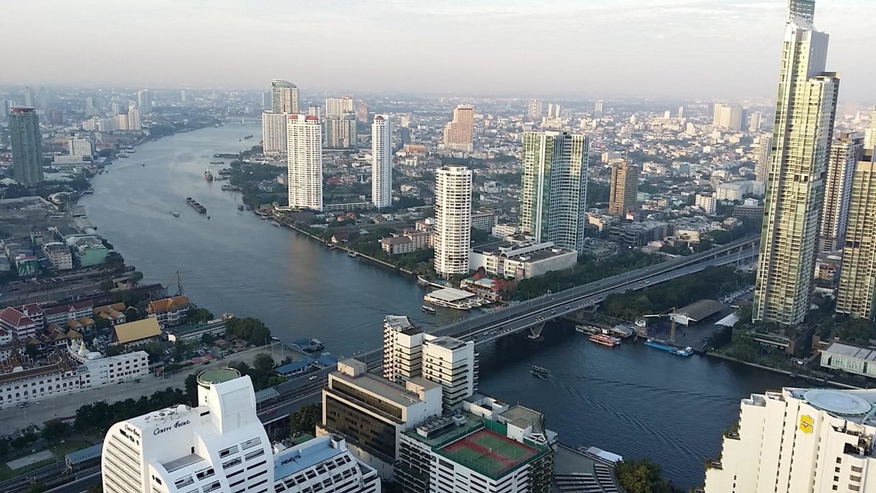 Ausblick von der Terrasse 58 Stock Hotel Lebua At State Tower